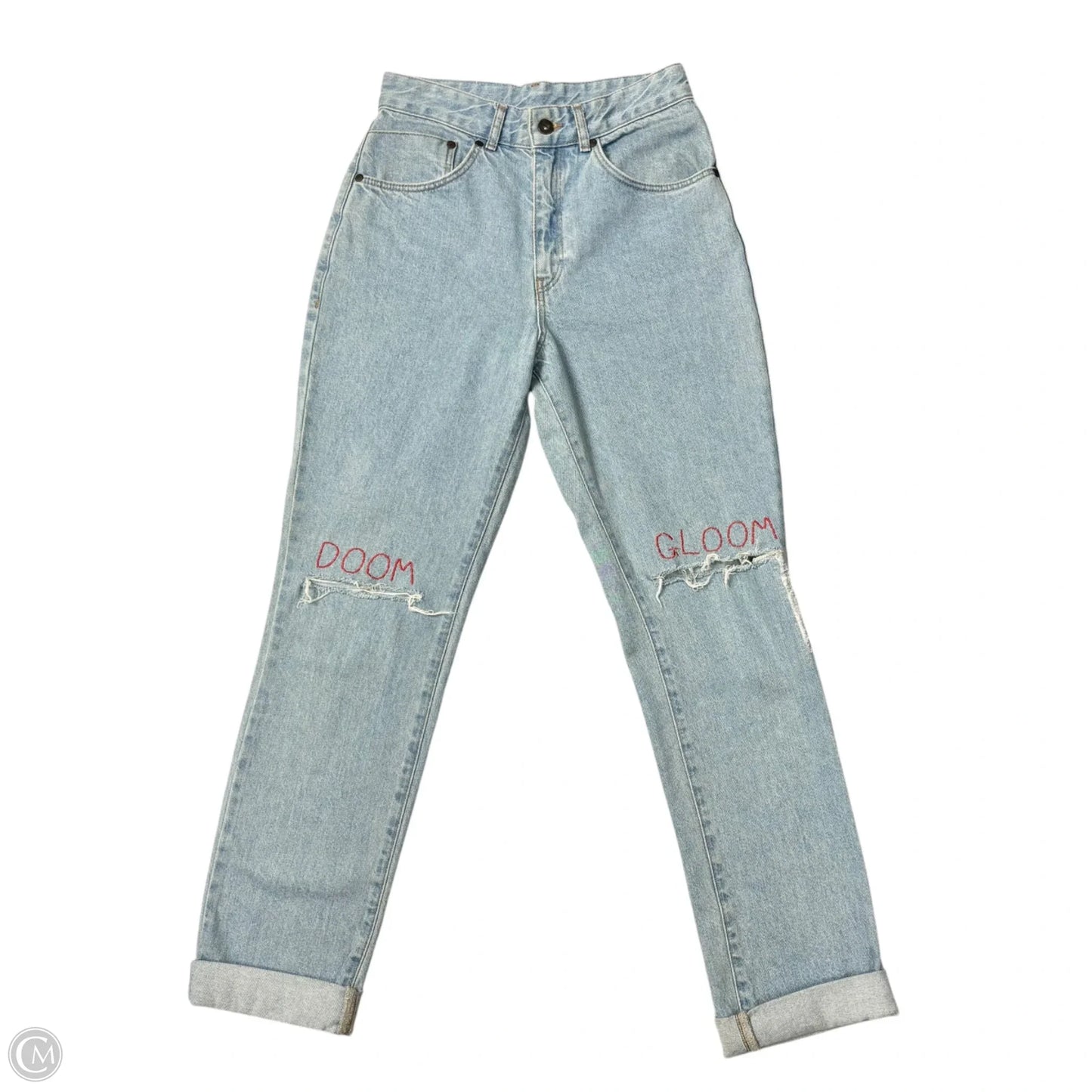 Jeans Straight By The Ragged Priest In Blue Denim, Size: 6