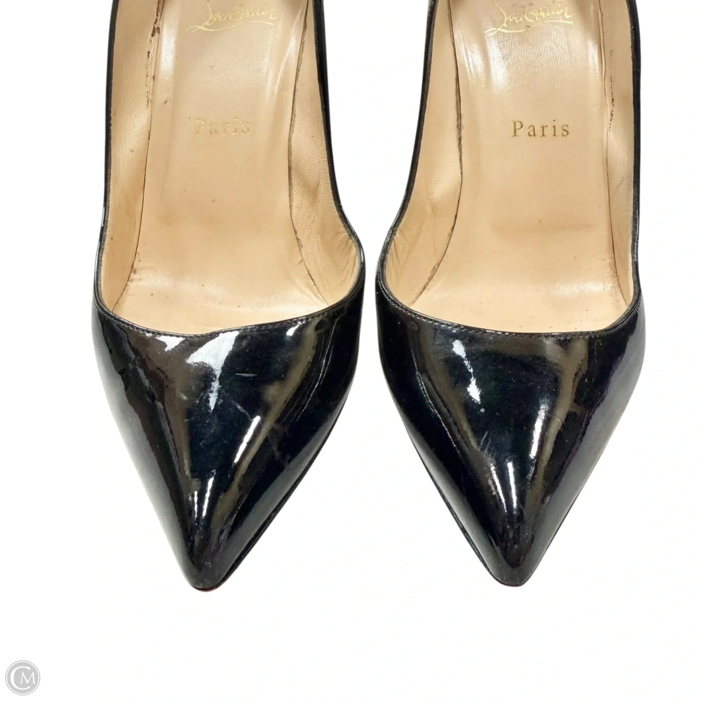 Shoes Luxury Designer By Christian Louboutin In Black, Size: 9