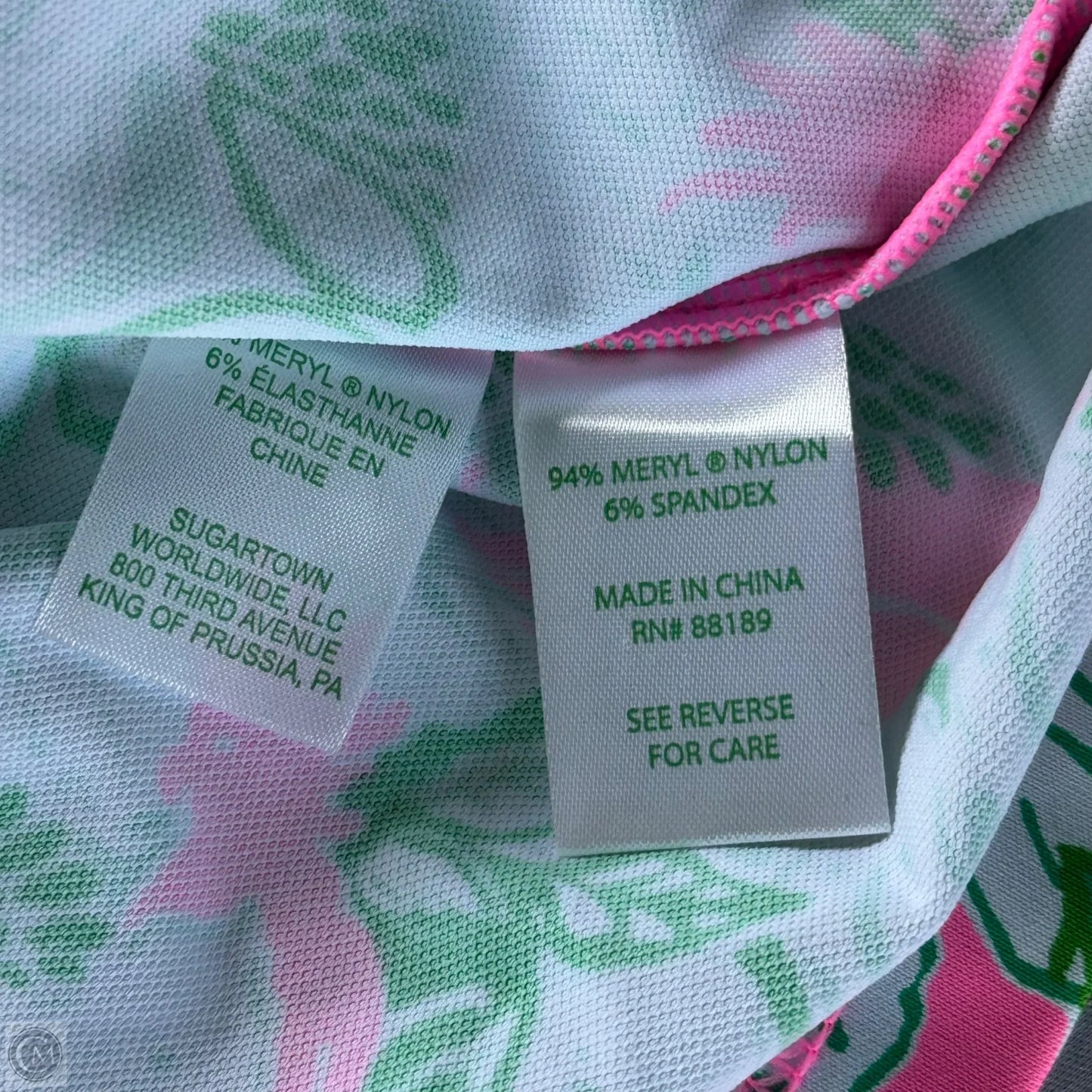 Dress Designer By Lilly Pulitzer In Green & Pink, Size: Xxl