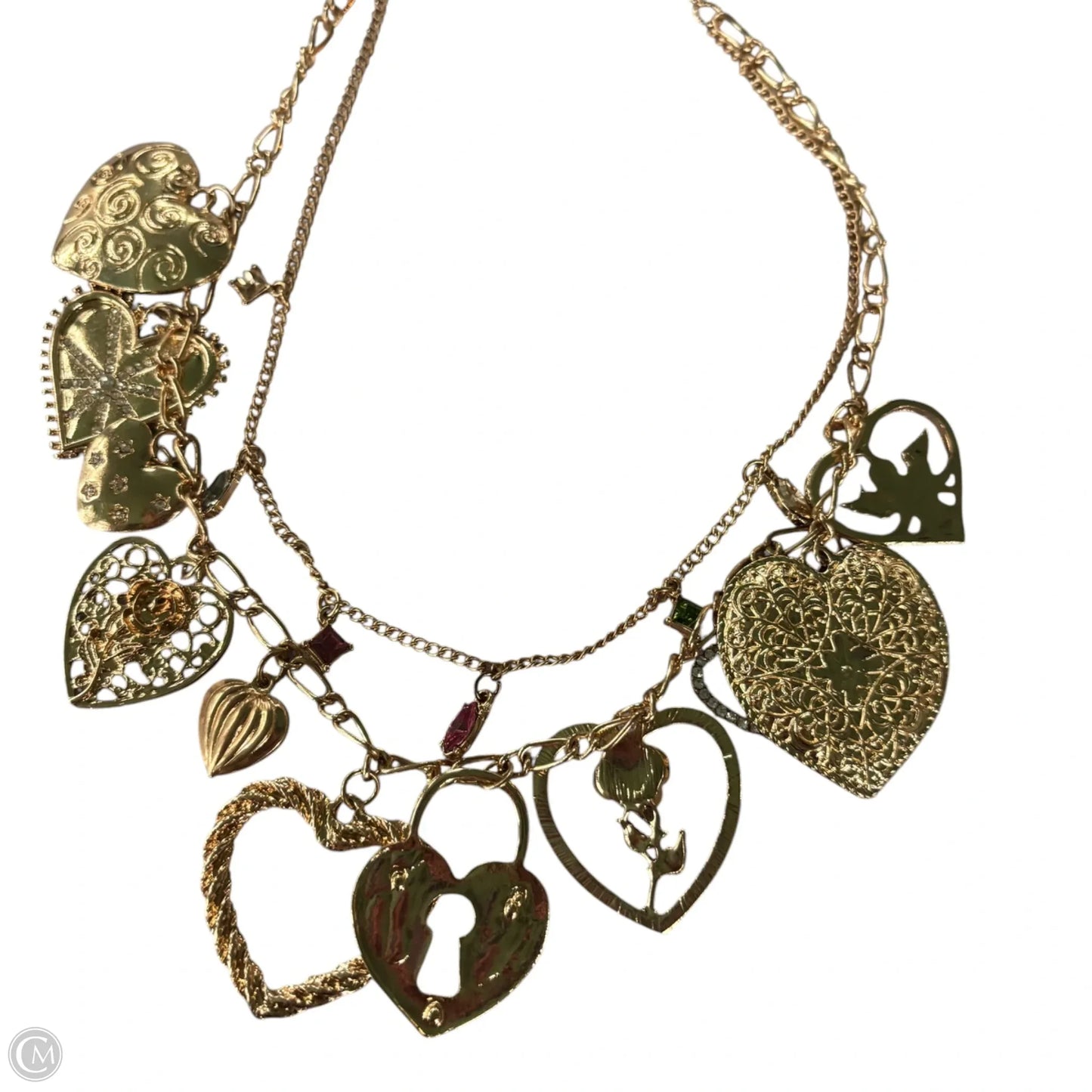 Necklace Layered Hearts