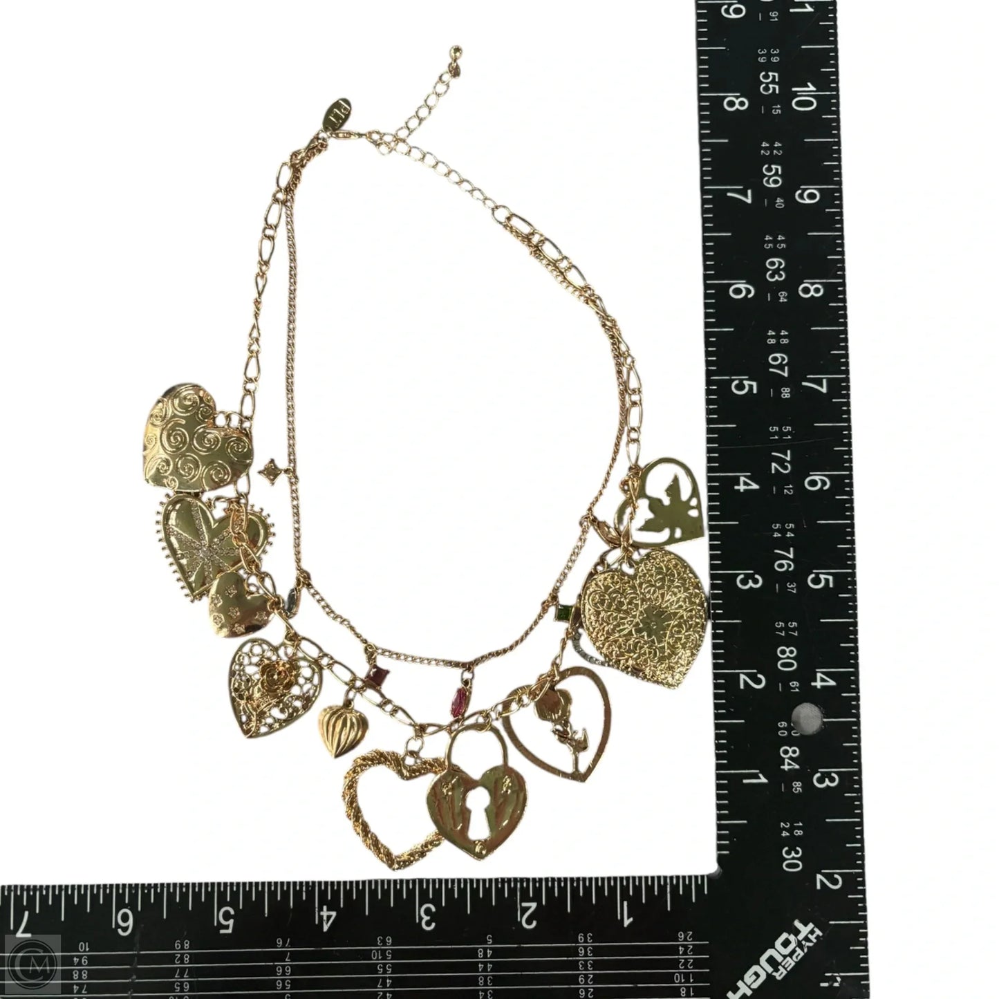 Necklace Layered Hearts
