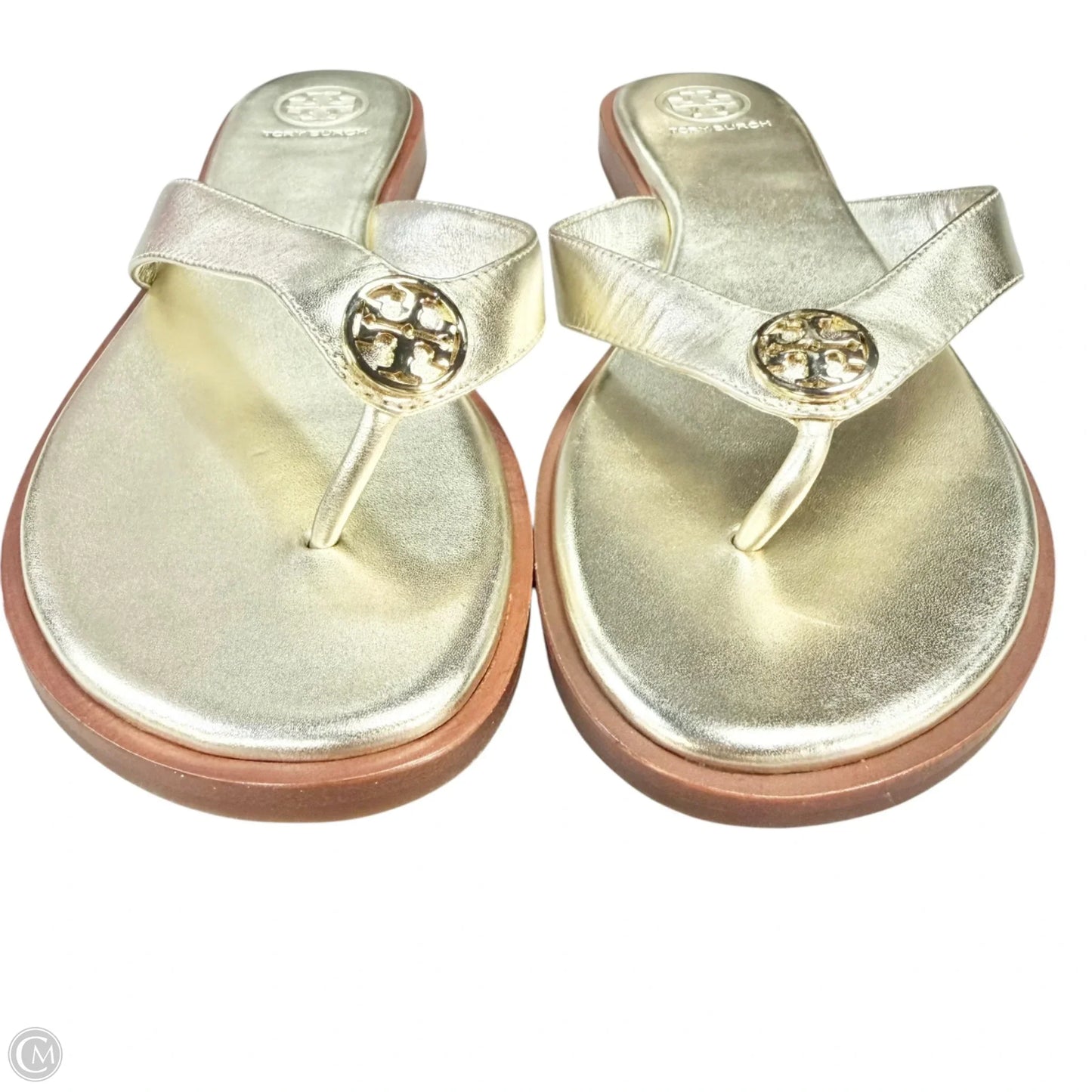 Sandals Designer By Tory Burch In Gold, Size: 7
