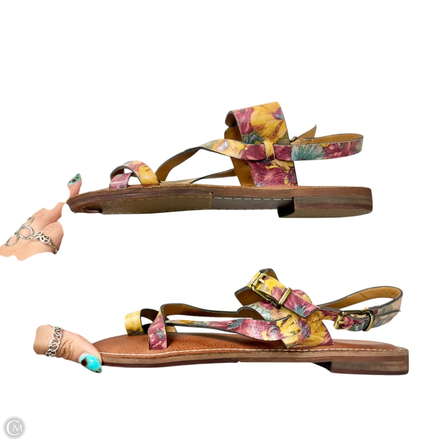 Sandals Designer By Patricia Nash In Brown, Size: 8.5