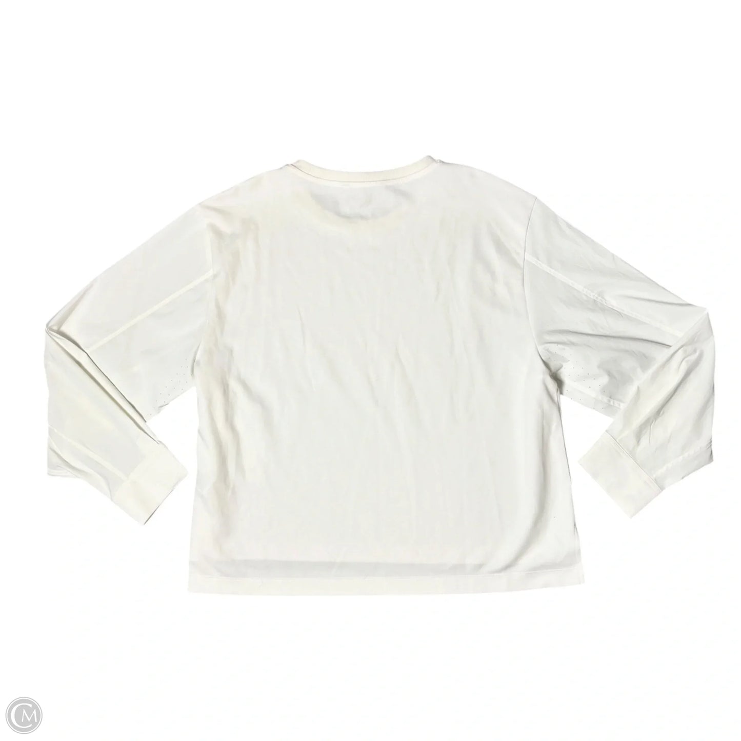 Athletic Top Long Sleeve Crewneck By Athleta In White, Size: Xl