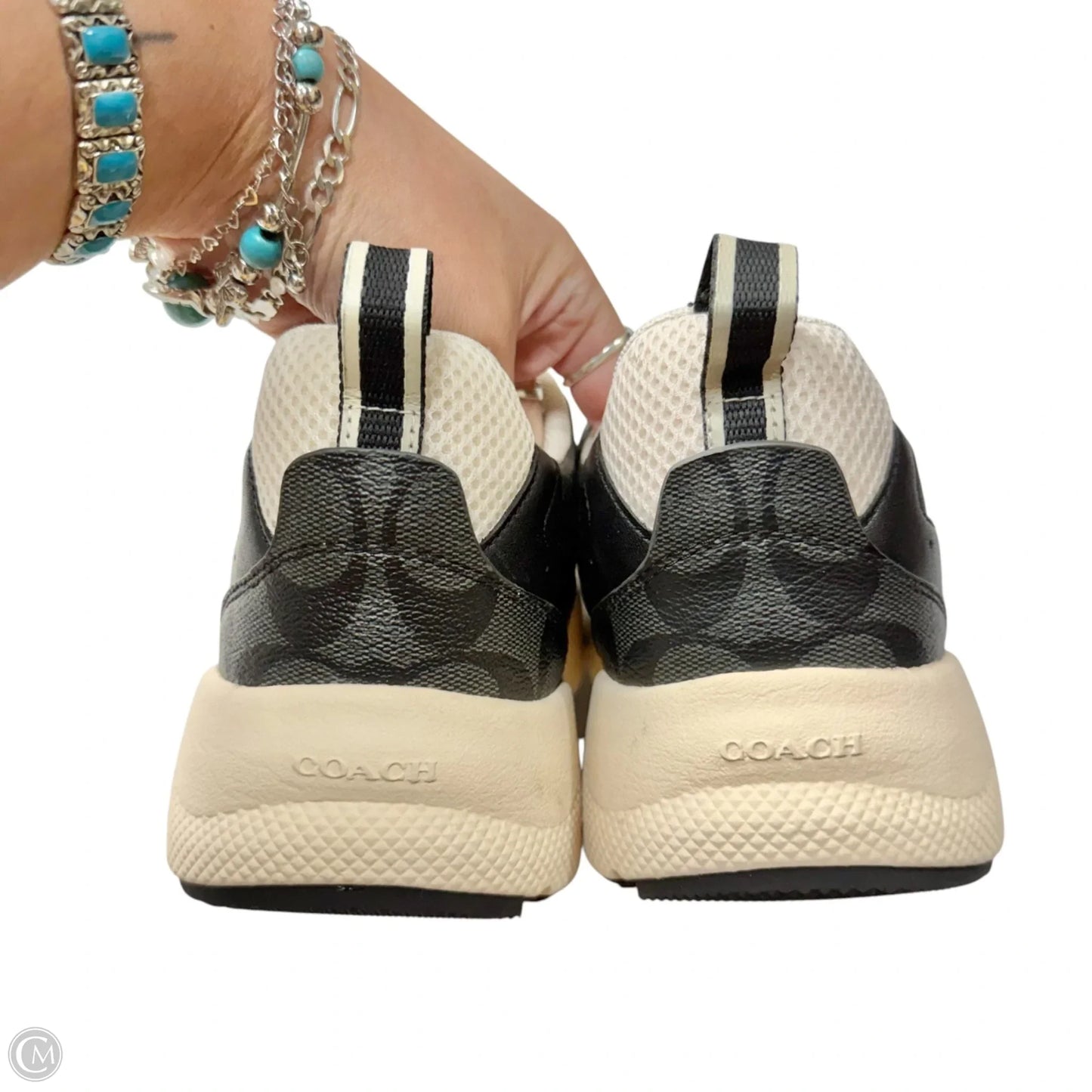 Shoes Designer By Coach In Black & Cream, Size: 11