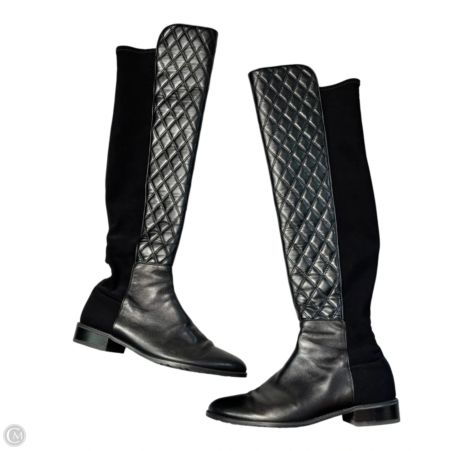 Boots Designer By Stuart Weitzman In Black, Size: 8.5