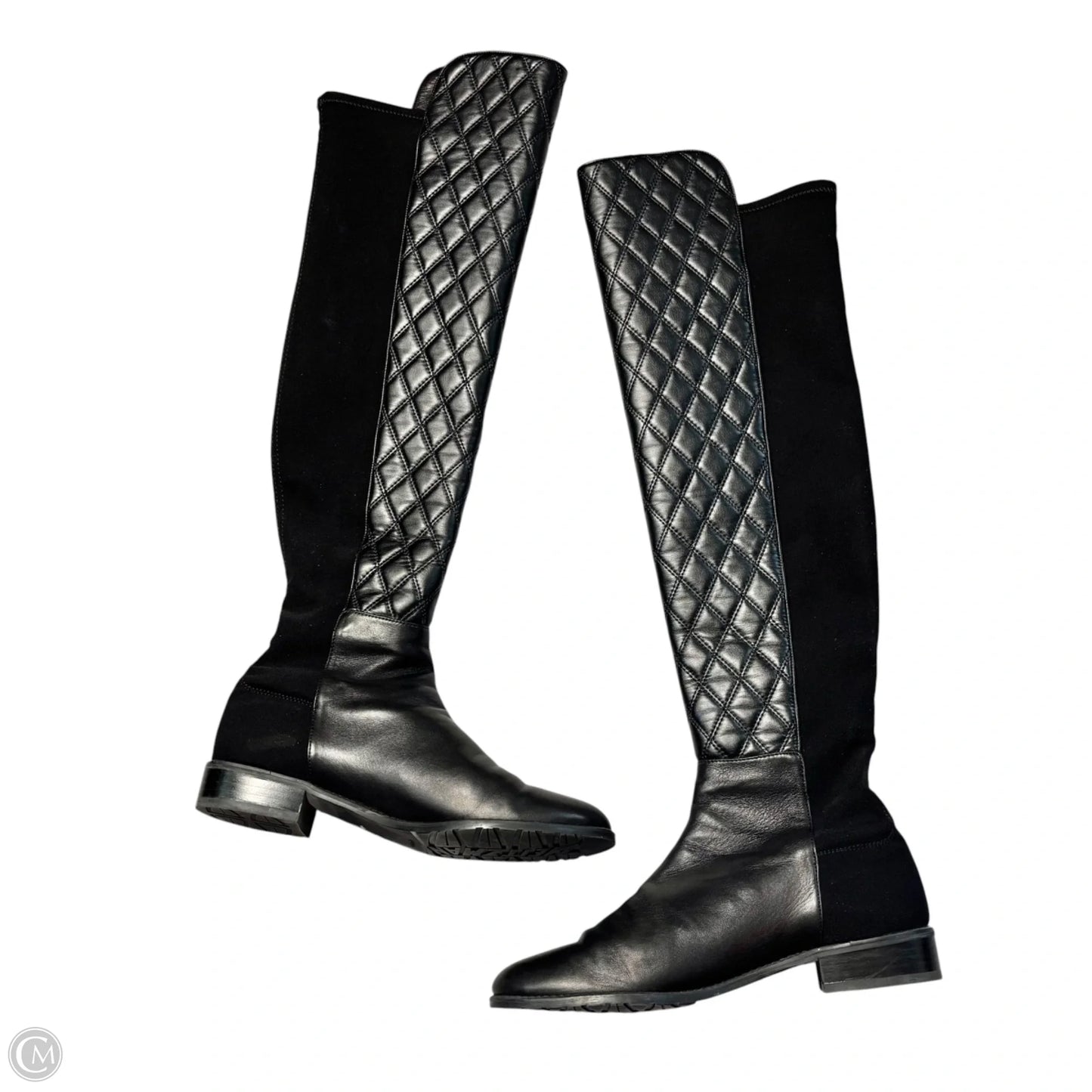 Boots Designer By Stuart Weitzman In Black, Size: 8.5