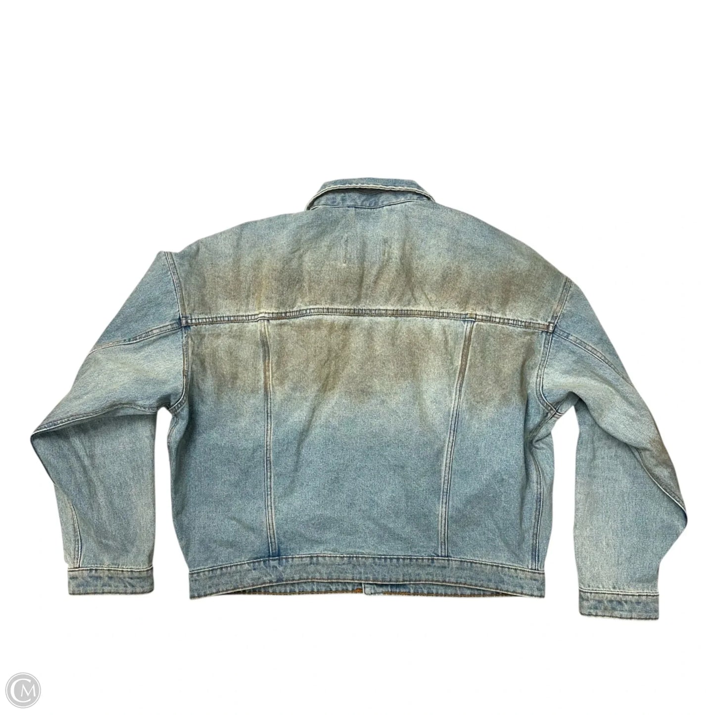Jacket Denim By Bdg In Blue, Size: L