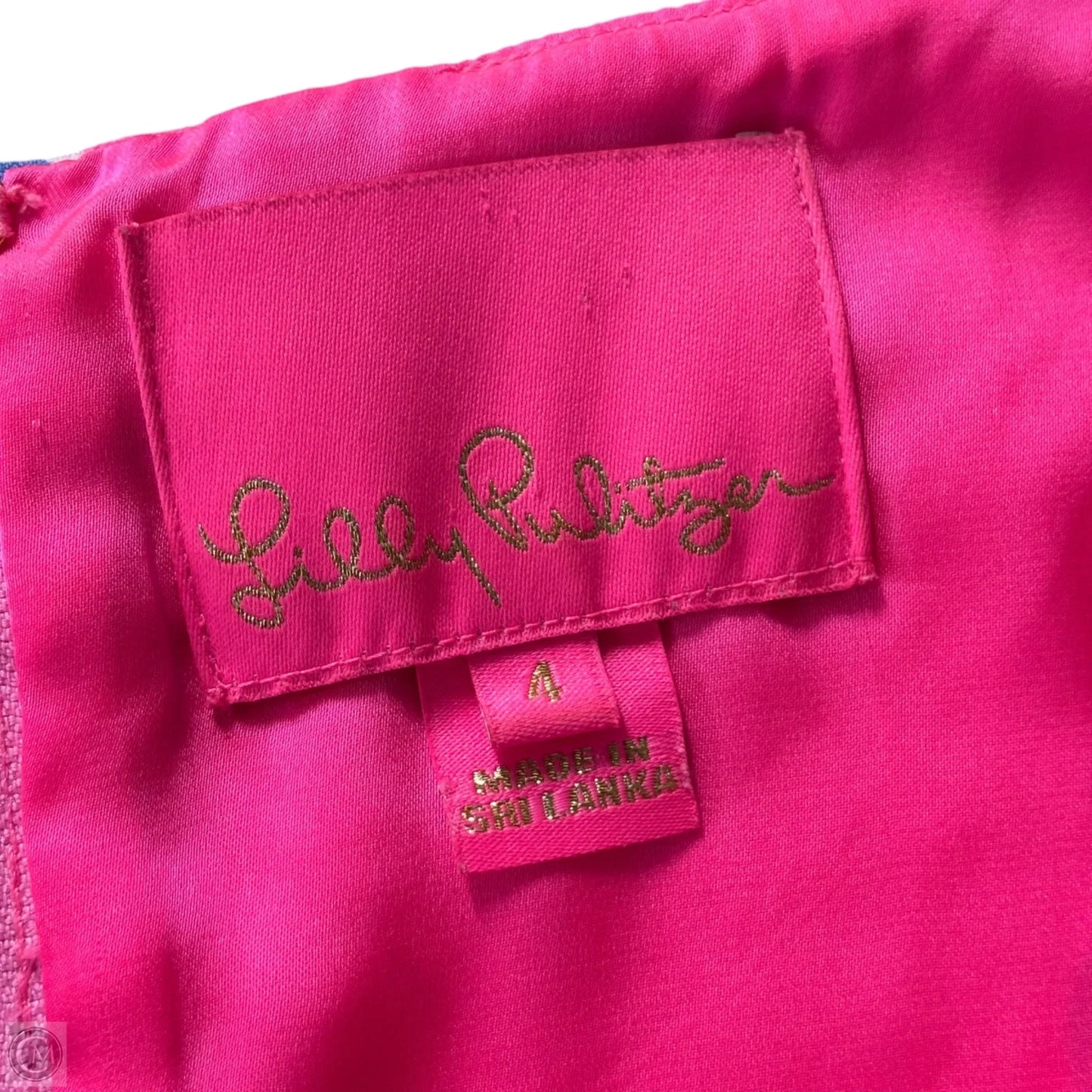 Dress Designer By Lilly Pulitzer In Blue & Pink, Size: S