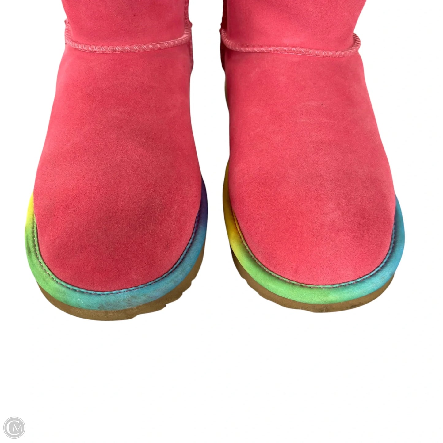 Boots Designer By Ugg In Pink, Size: 6