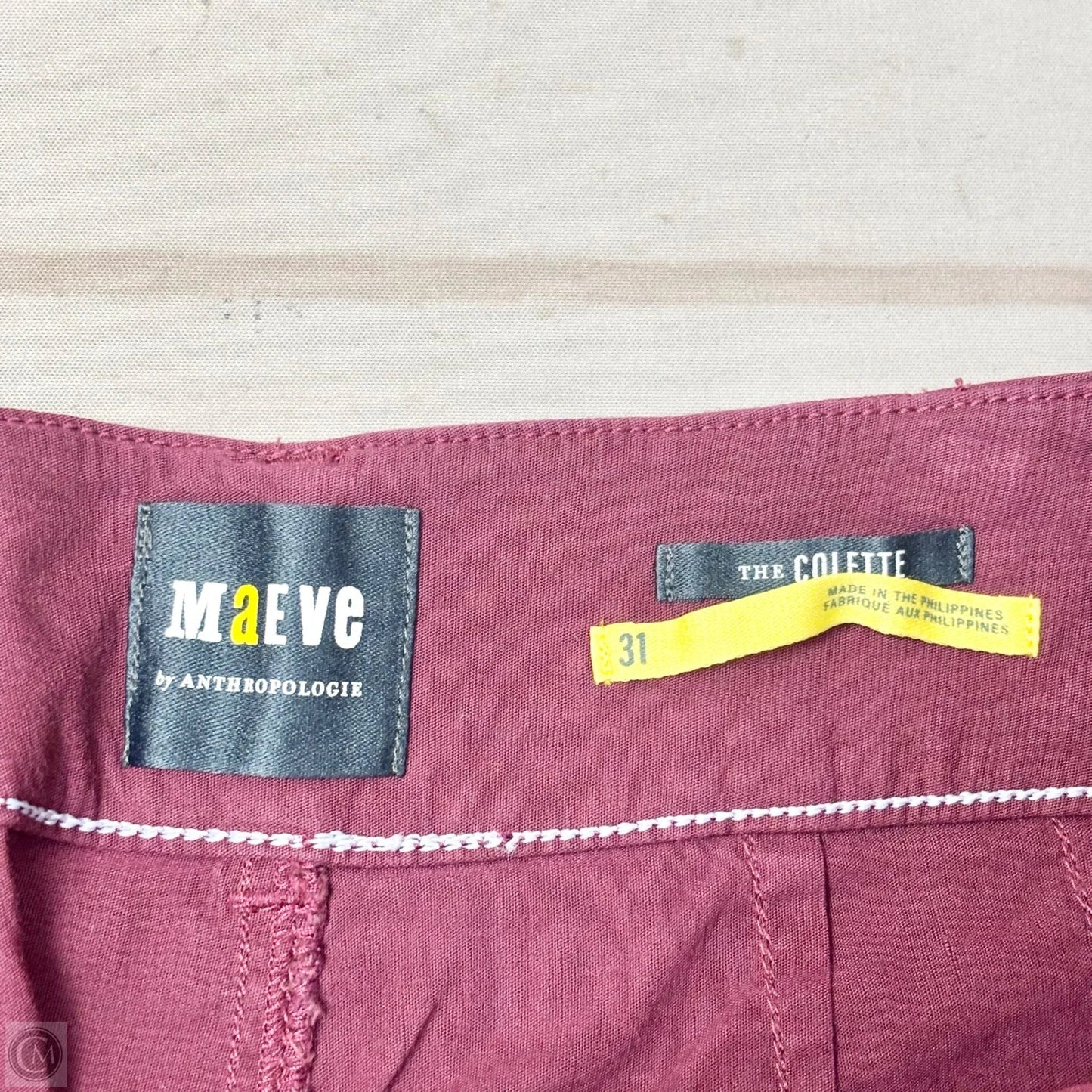 Pants Other By Maeve In Maroon, Size: 10