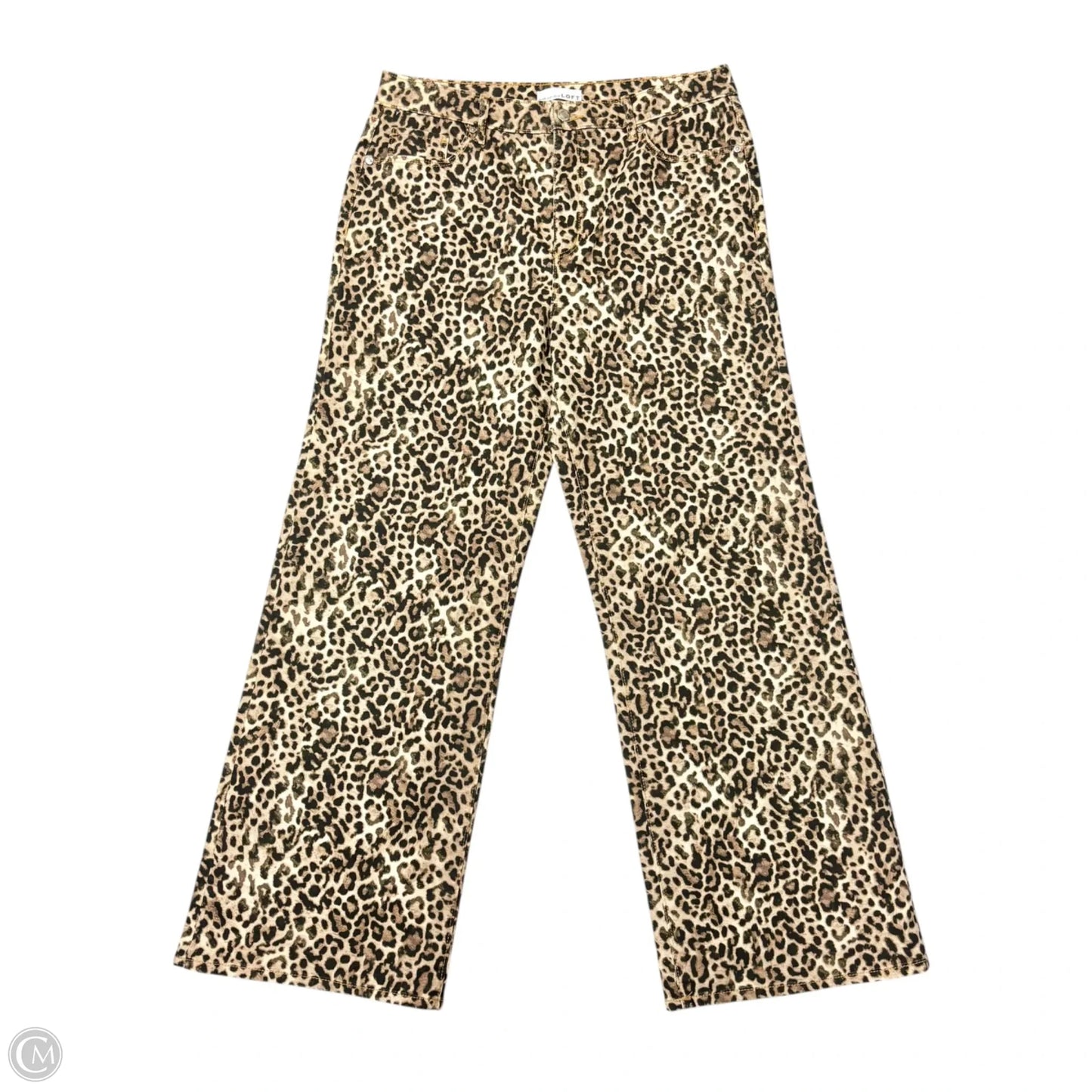 Jeans Boot Cut By Loft In Leopard Print, Size: 10