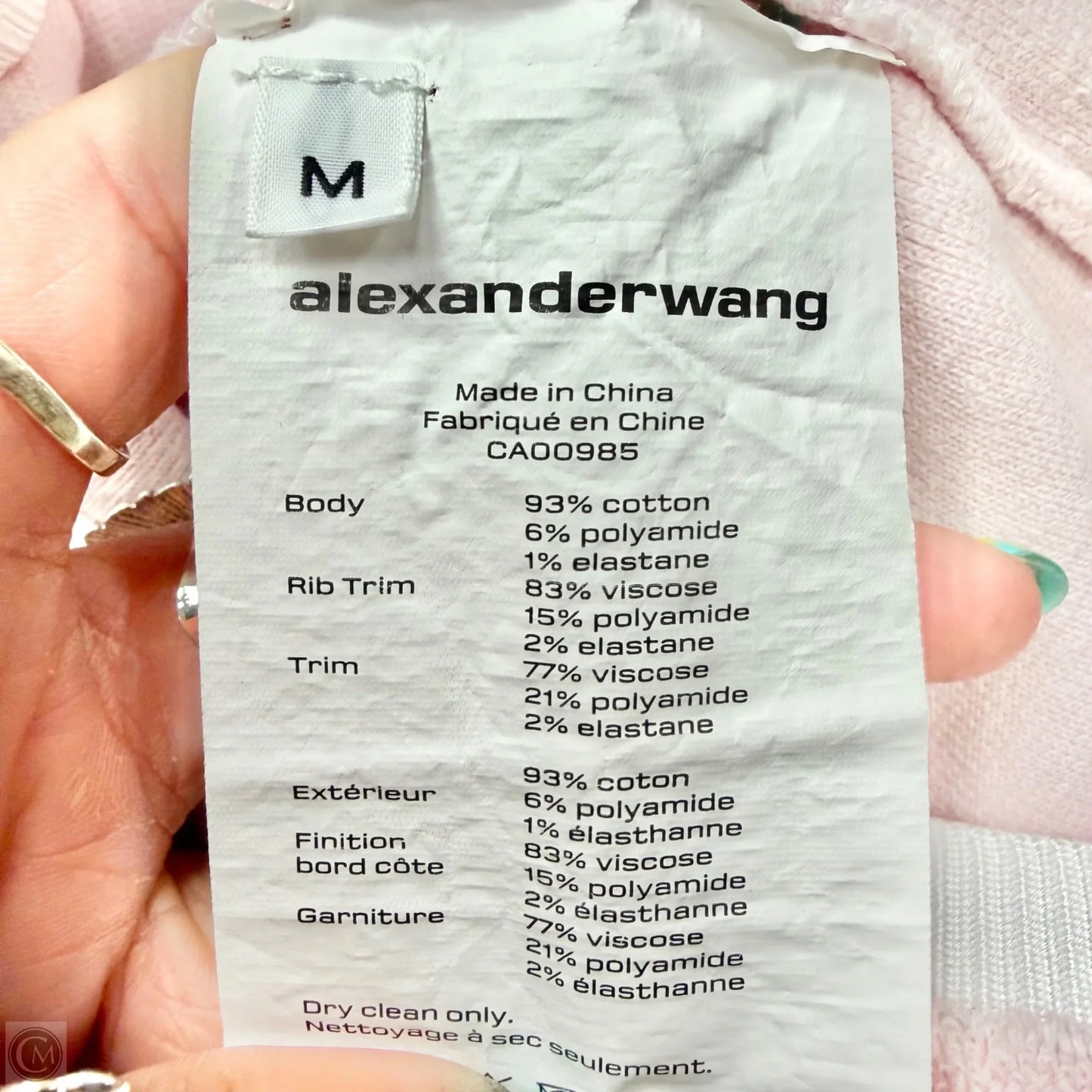 Skirt Luxury Designer By Alexander Wang In Pink, Size: M