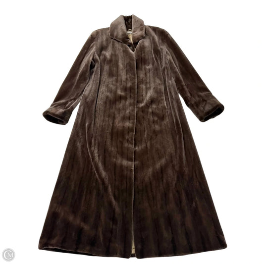 Coat Fur By Bisang Couture  In Brown, Size: Osfm