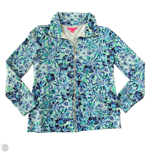 Sweatshirt Designer By Lilly Pulitzer In Blue & Green, Size: M