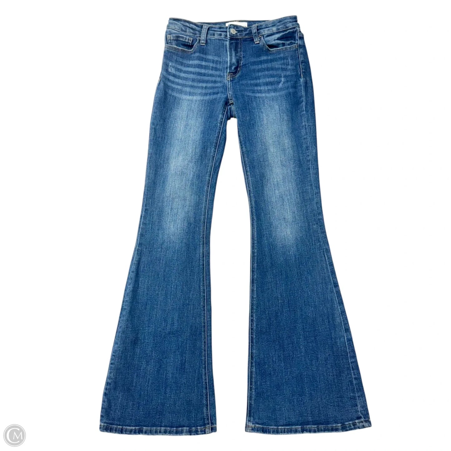 Jeans Boot Cut By Vervet In Blue Denim, Size: 4