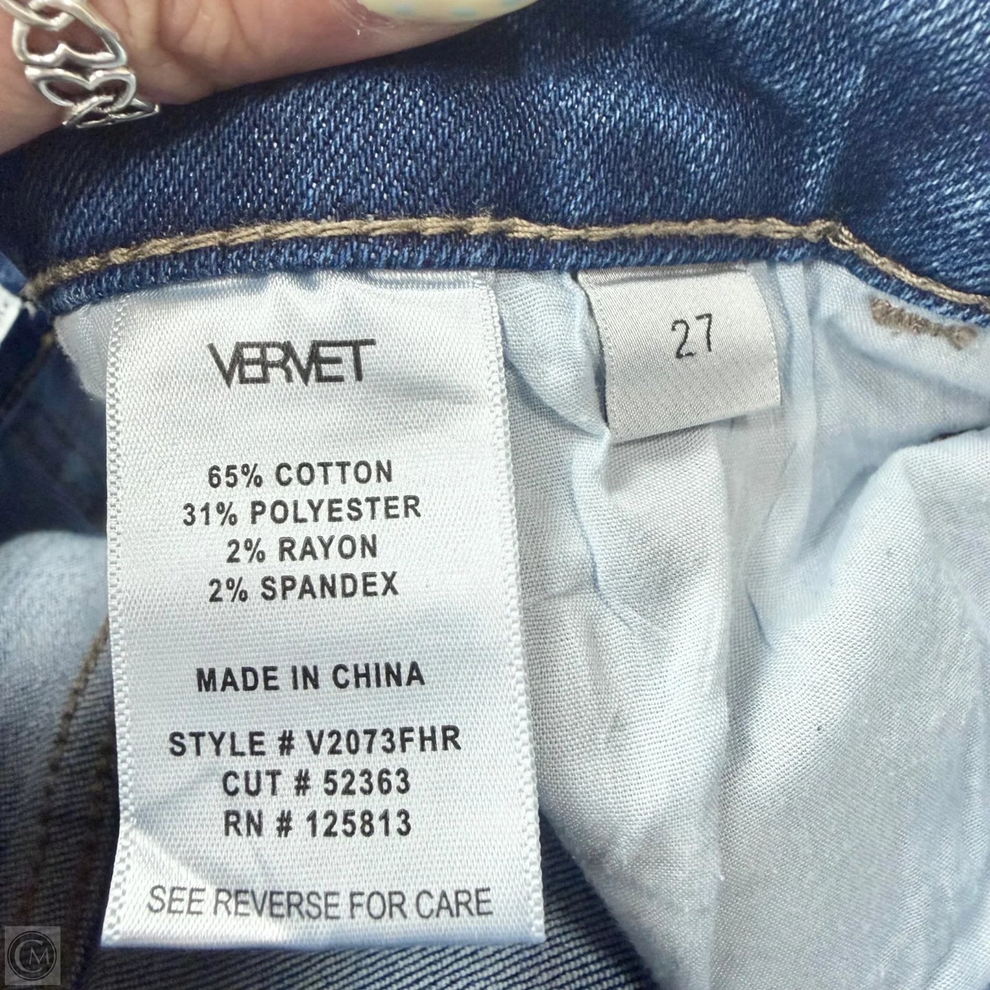 Jeans Boot Cut By Vervet In Blue Denim, Size: 4