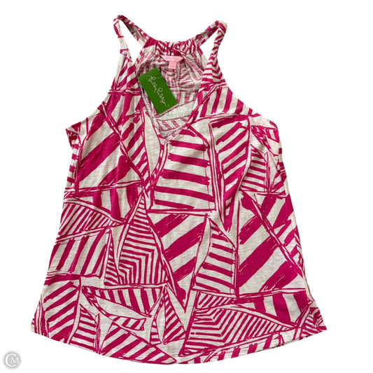 Top Sleeveless Designer By Lilly Pulitzer In Tropical Print, Size: M
