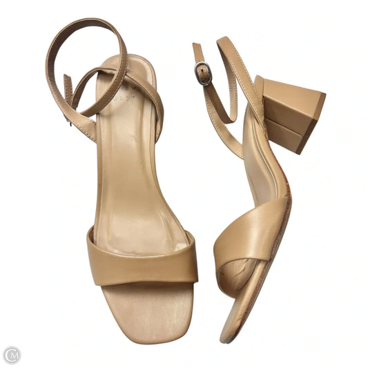 Sandals Heels Block By A New Day In Tan, Size: 9.5