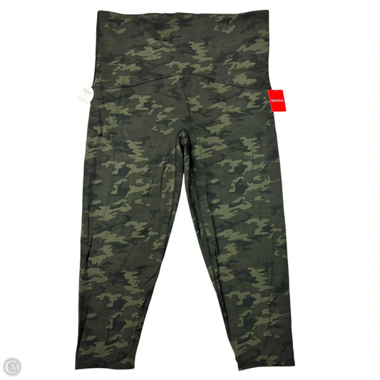 Athletic Leggings By Spanx In Camouflage Print, Size: 2x