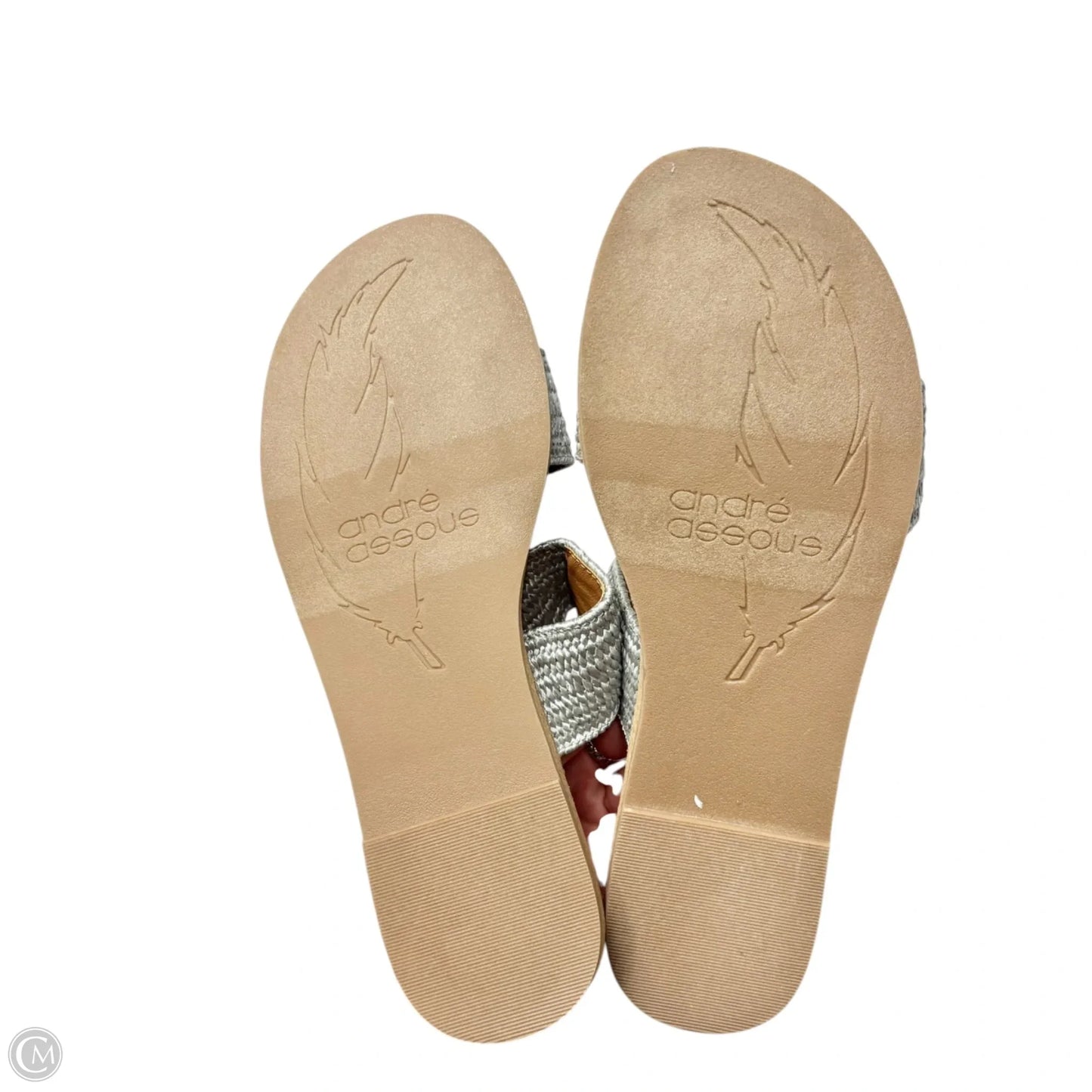 Sandals Flats By Andre Assous In Grey & Tan, Size: 7