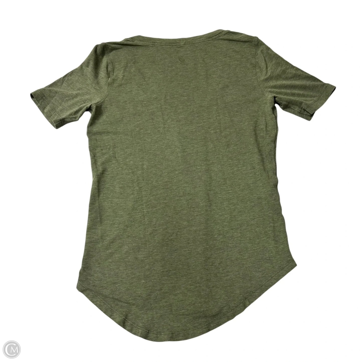 Athletic Top Short Sleeve By Lululemon In Green, Size: S