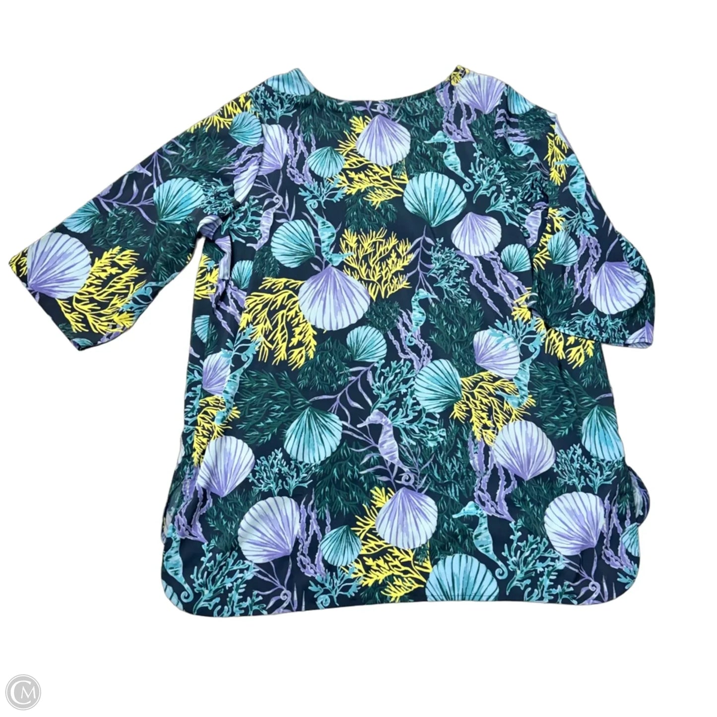 Top Long Sleeve Designer By Jason Wu In Floral Print, Size: 2x