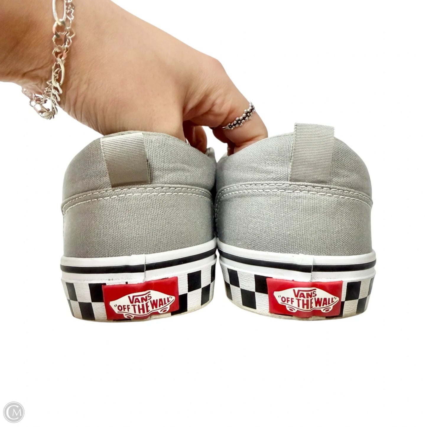 Shoes Flats By Vans In Checkered Pattern, Size: 8.5