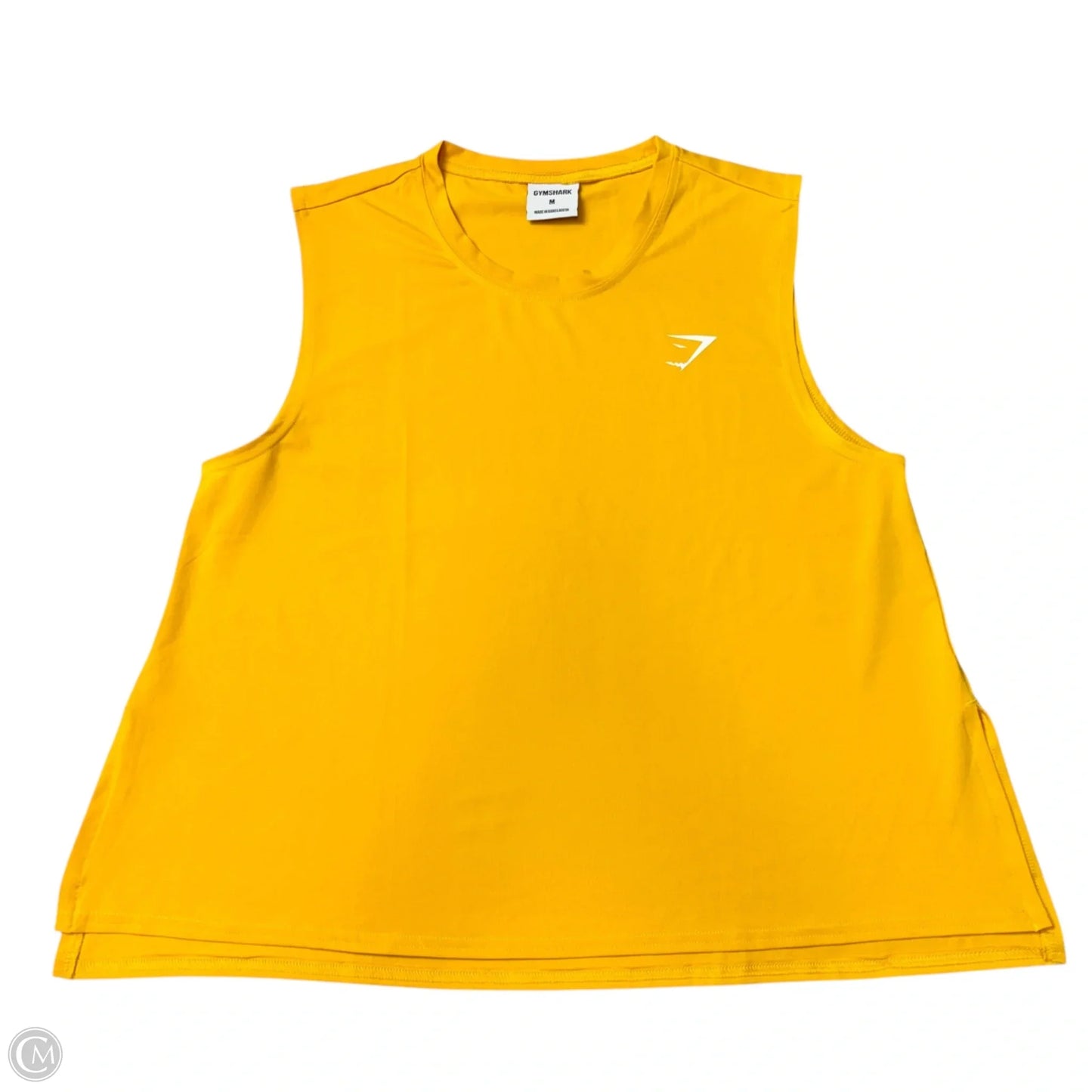 Athletic Tank Top By Gym Shark In Yellow, Size: M
