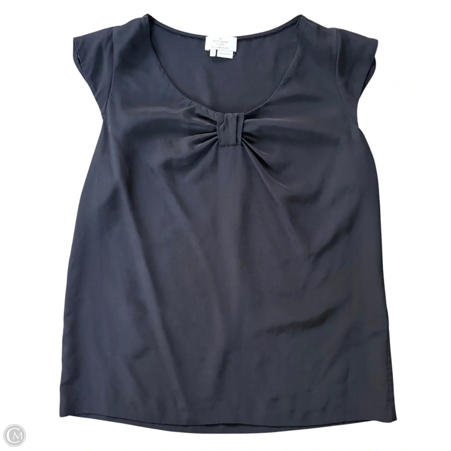 Top Sleeveless Designer By Kate Spade In Black, Size: S