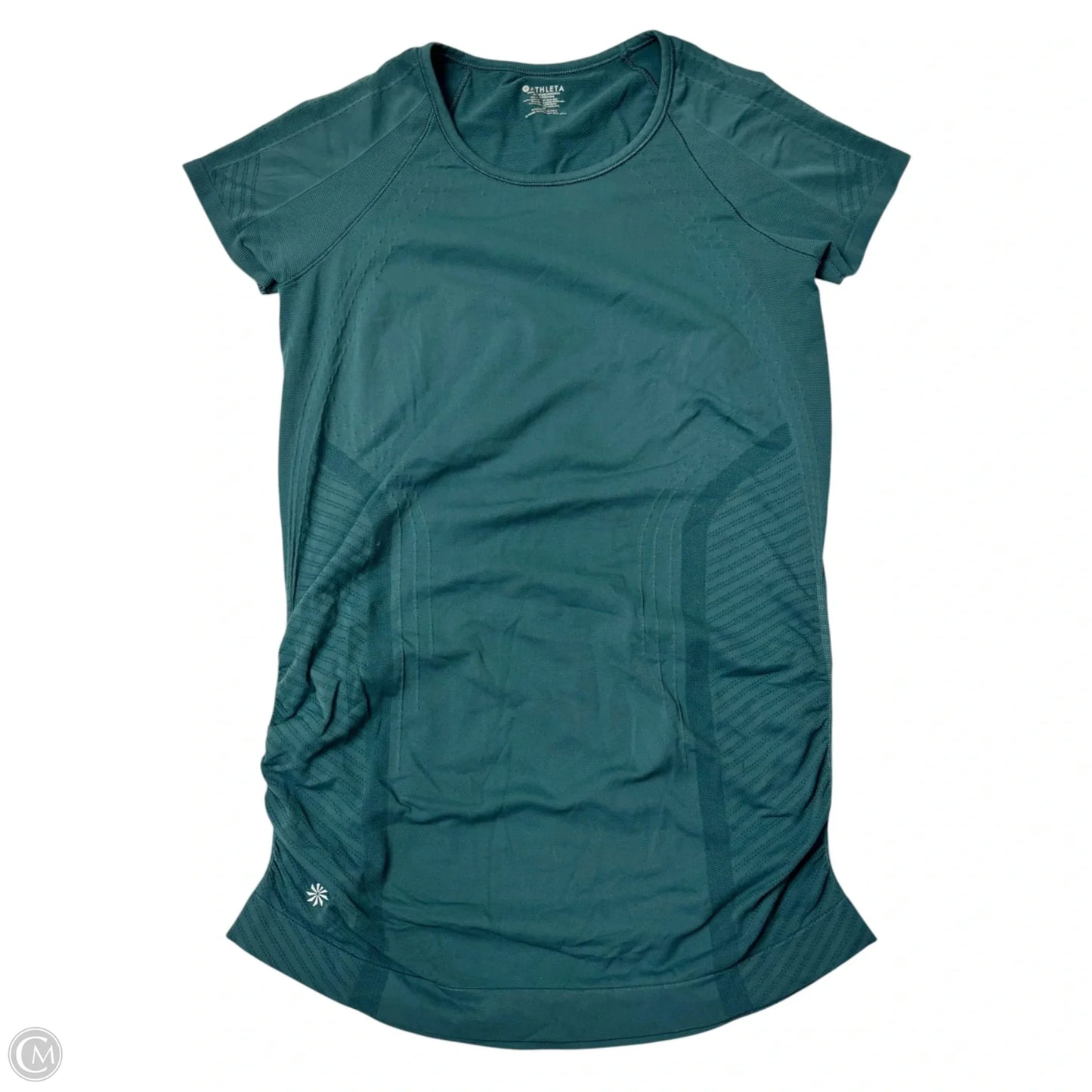 Athletic Top Short Sleeve By Athleta In Teal, Size: S