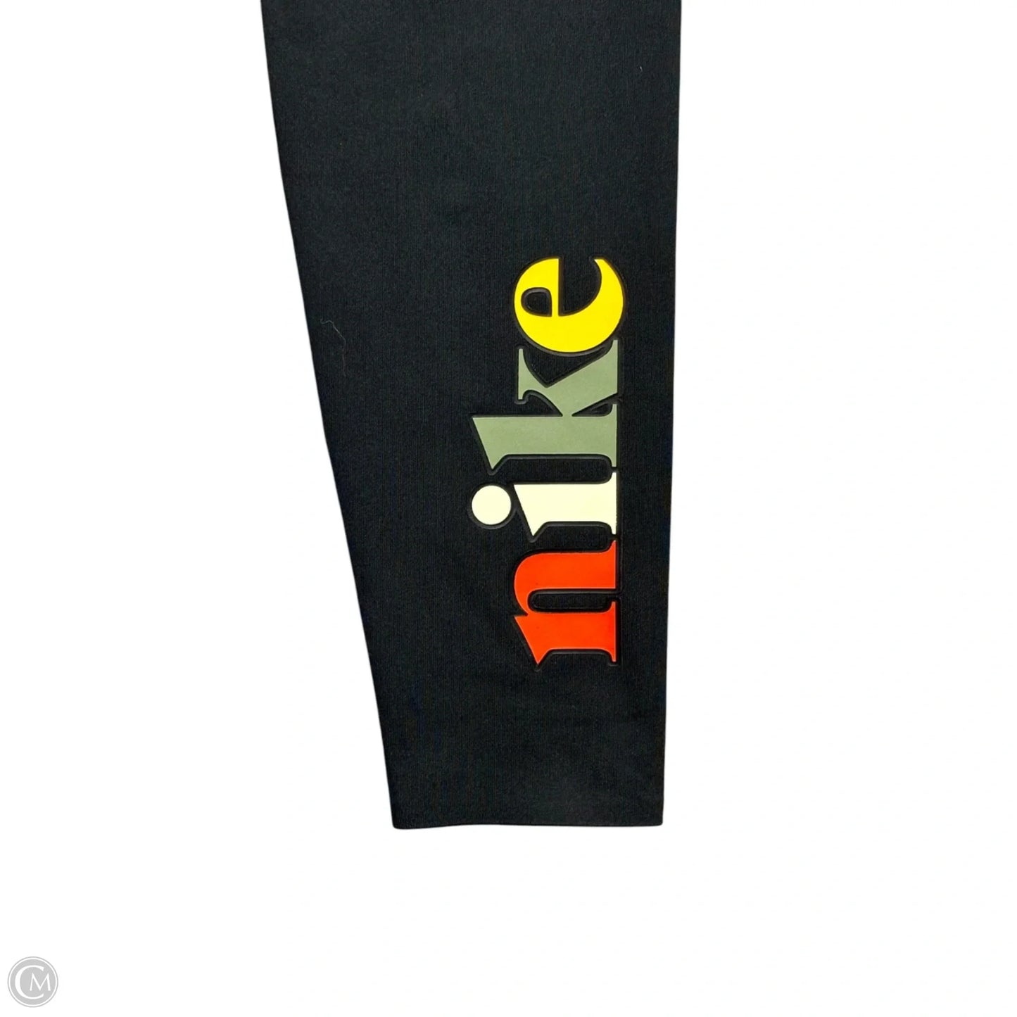 Athletic Leggings By Nike Apparel In Black & Yellow, Size: Xs