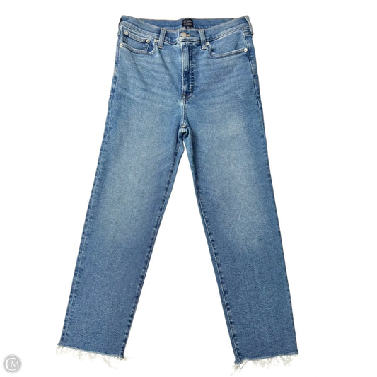 Jeans Straight By J. Crew In Blue Denim, Size: 8