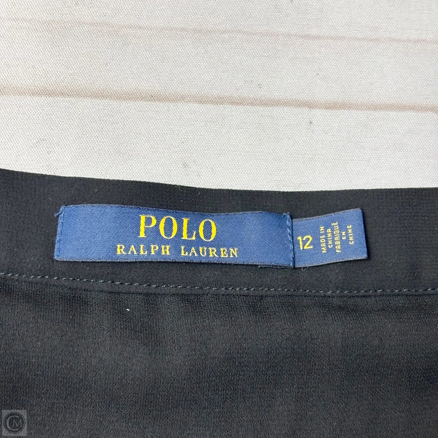 Skirt Midi By Polo Ralph Lauren In Black, Size: 12
