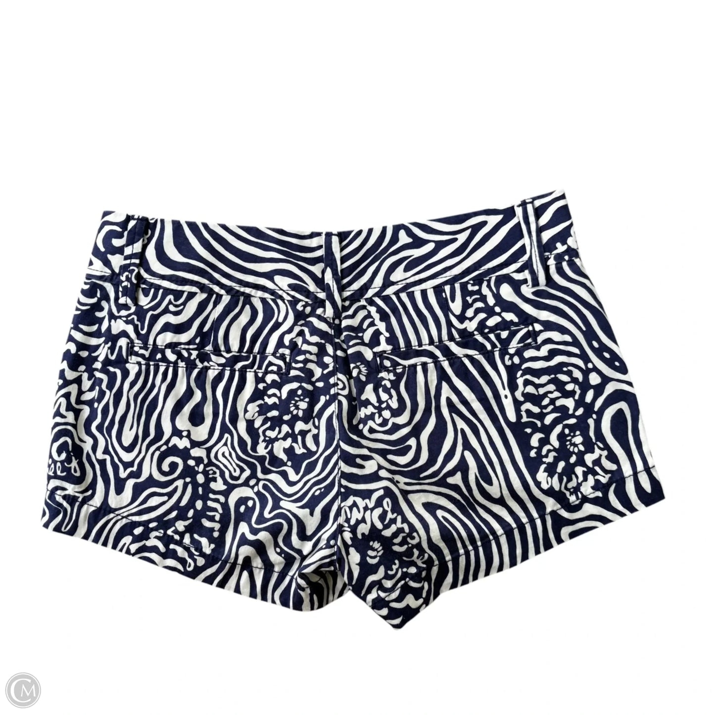 Shorts Designer By Lilly Pulitzer In Blue & White, Size: 00