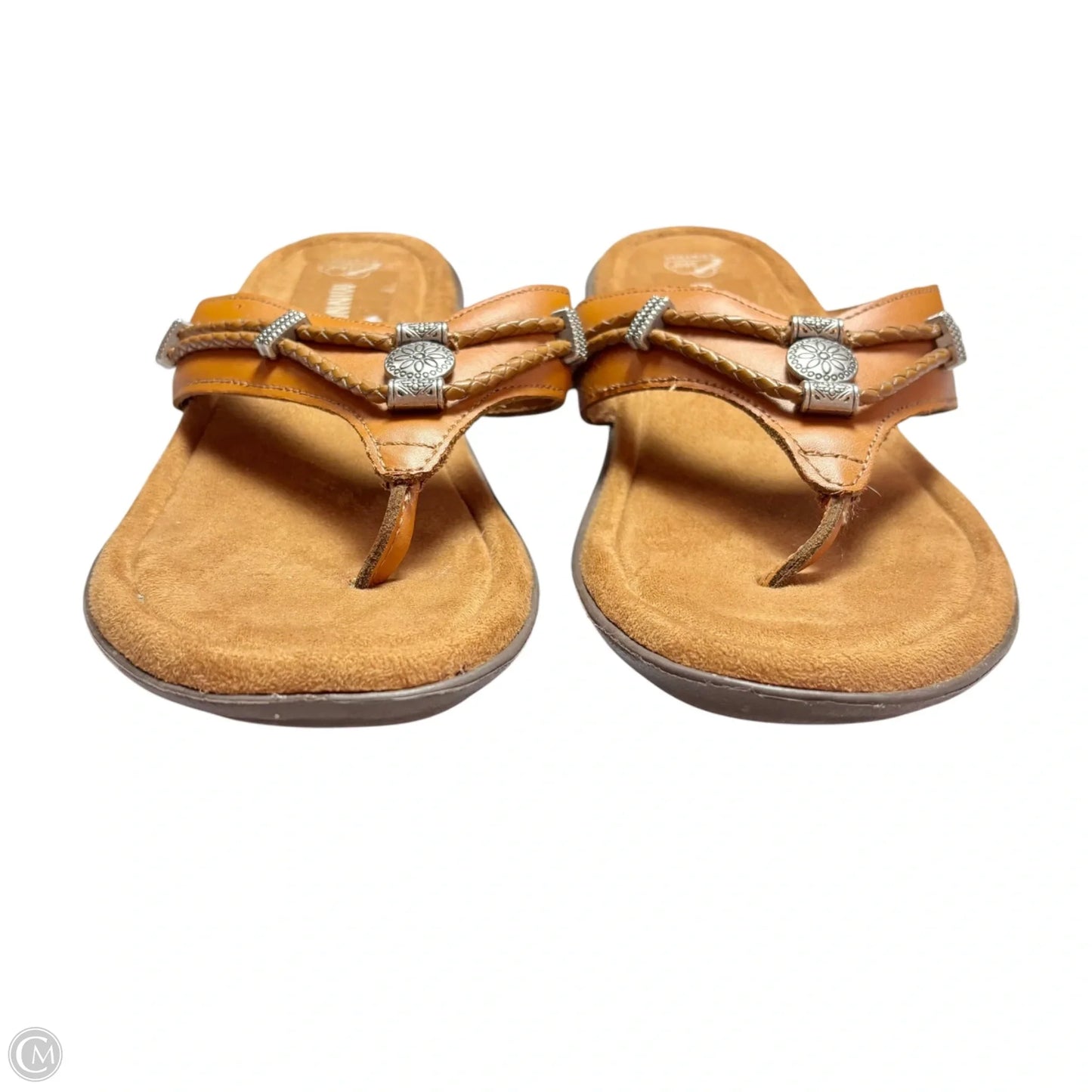 Sandals Flip Flops By Minnetonka In Brown, Size: 7