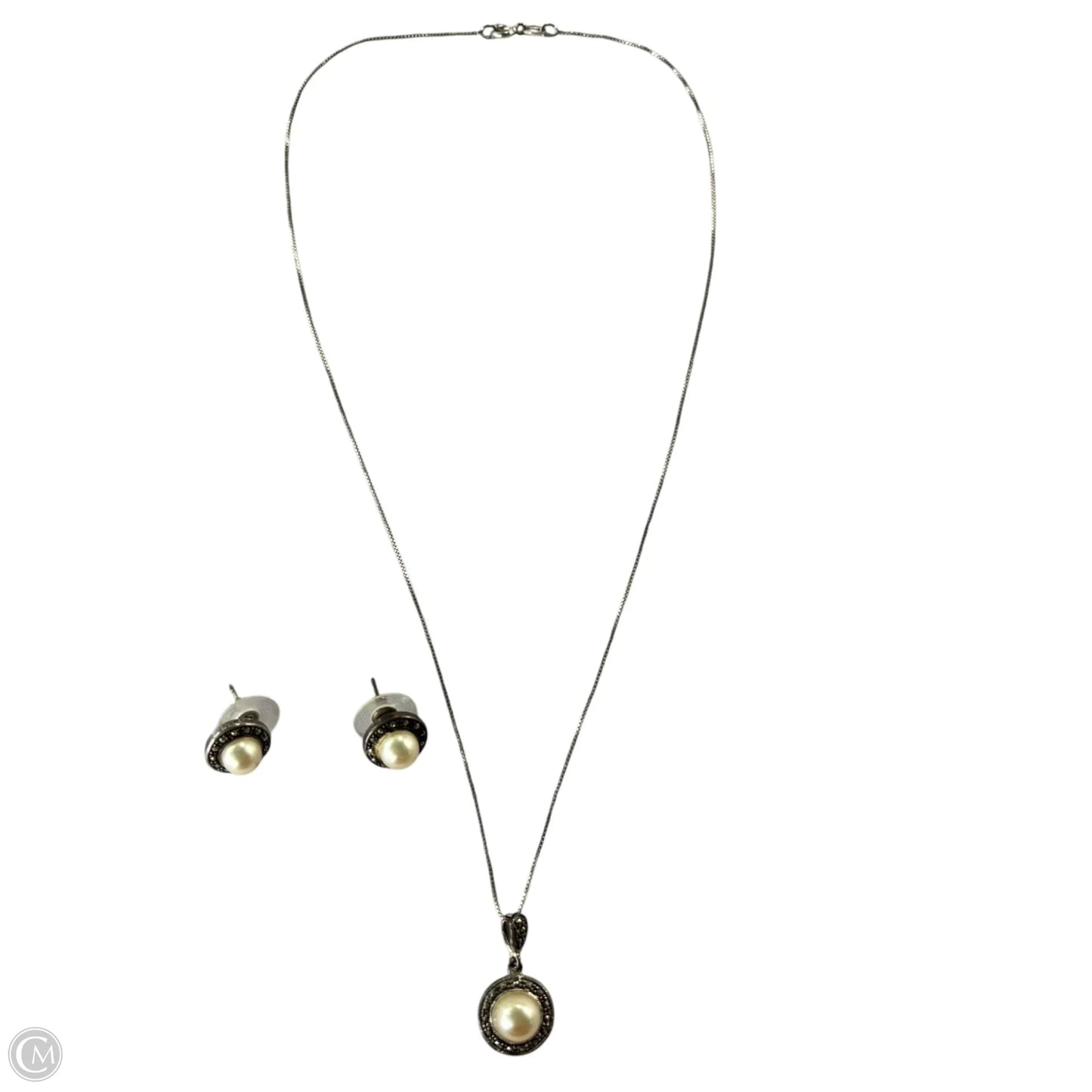 Necklace Sterling Silver Size: 02 Piece Set
