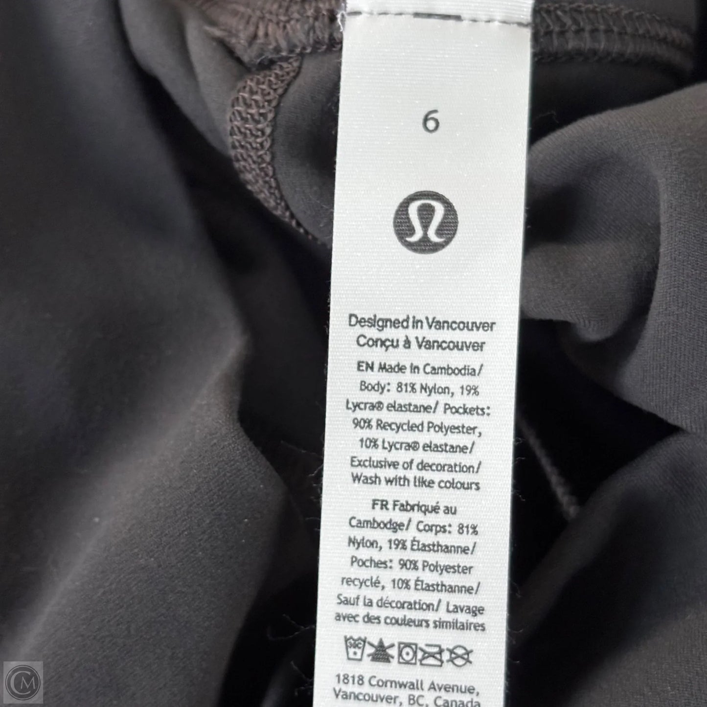 Athletic Pants By Lululemon In Grey, Size: 6