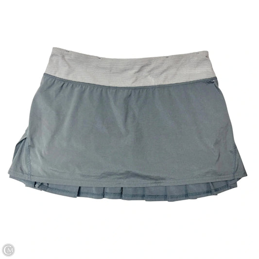 Athletic Skort By Lululemon In Grey, Size: 6