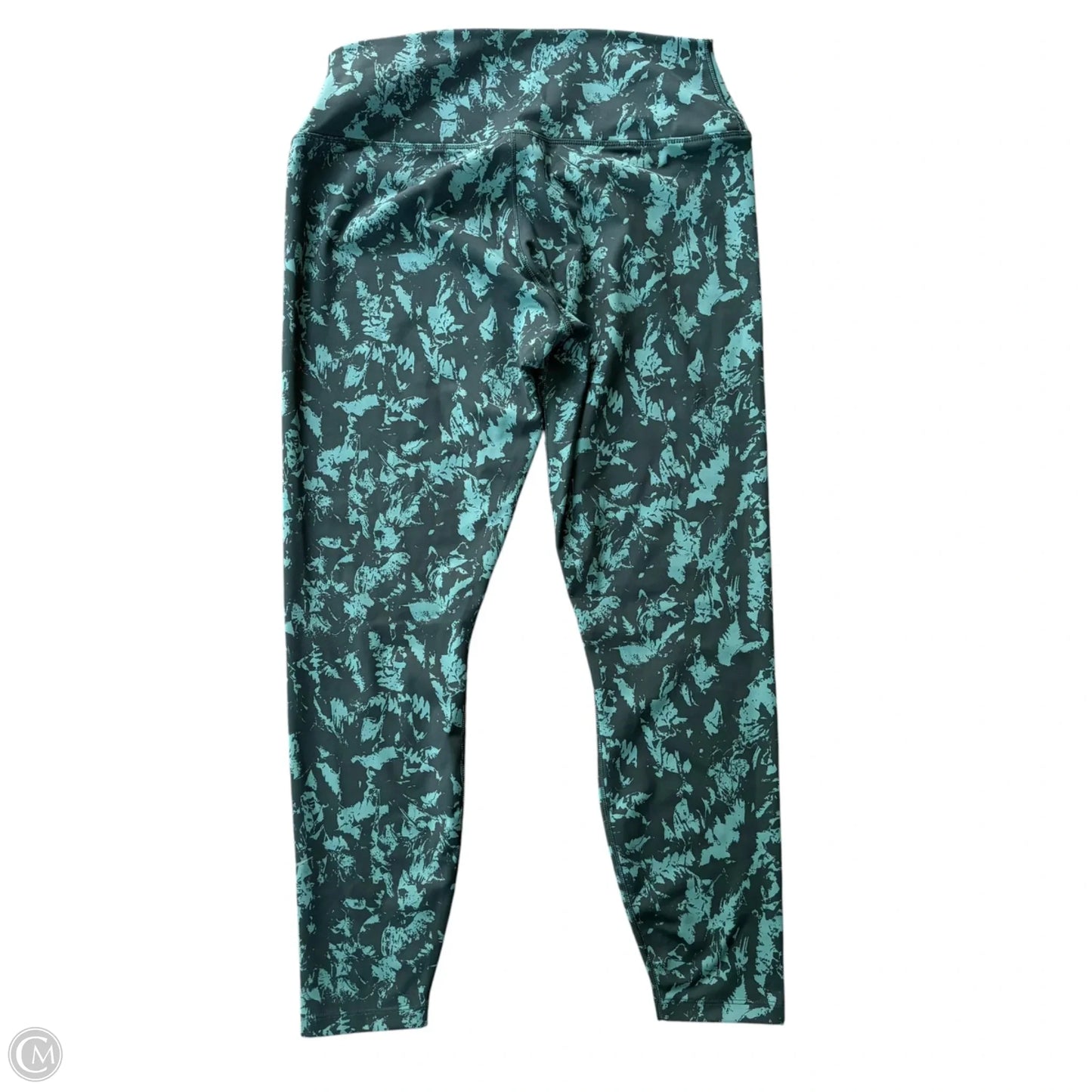 Athletic Leggings By Nike Apparel In Green, Size: L