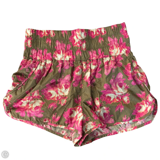 Athletic Shorts By Free People In Brown & Pink, Size: Xl