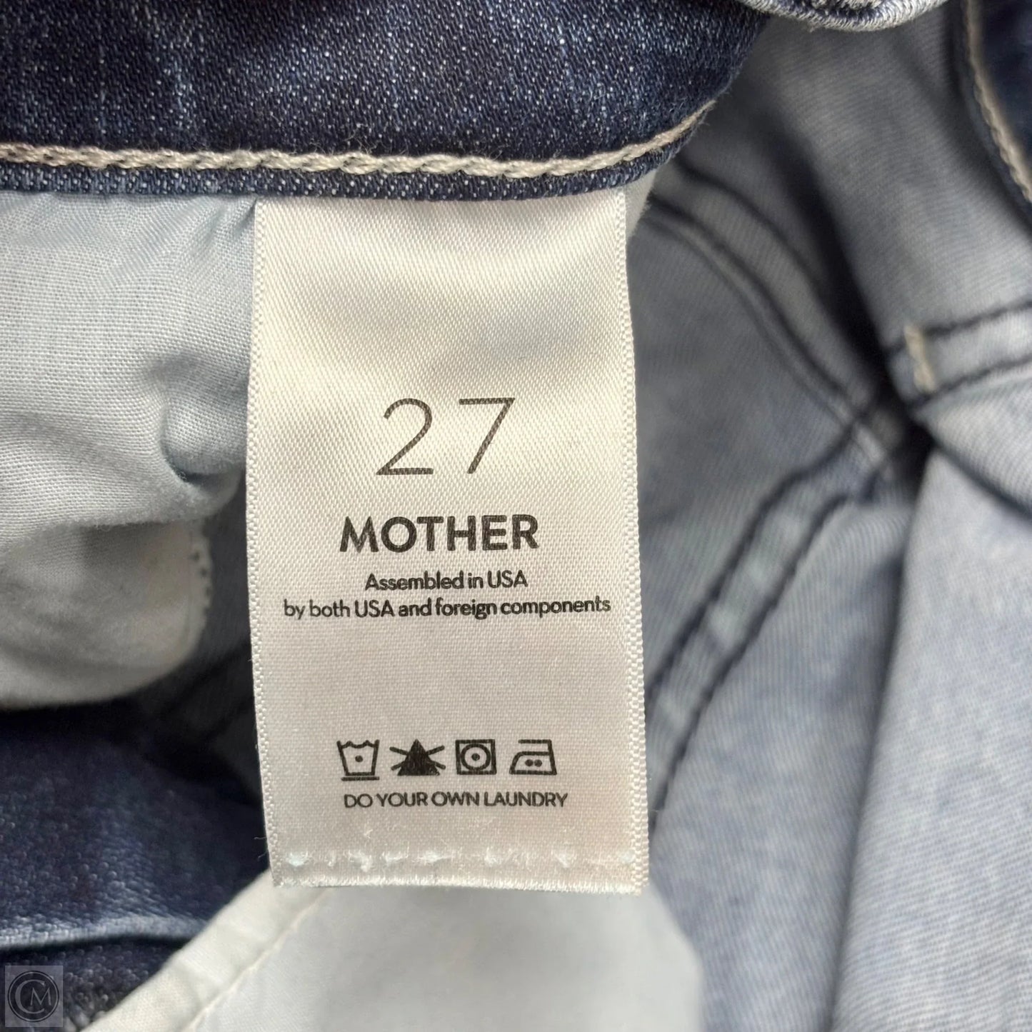Jeans Boot Cut By Mother In Blue Denim, Size: 4