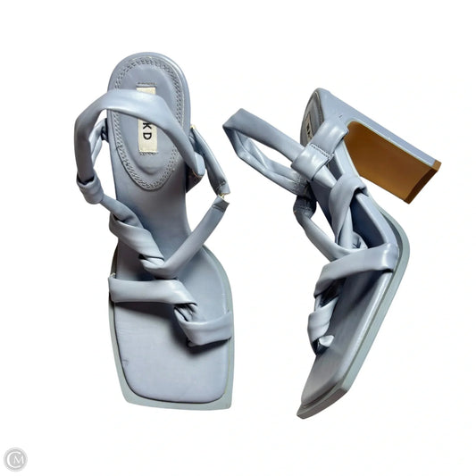 Sandals Heels Block By Na-kd In Blue, Size: 10.5
