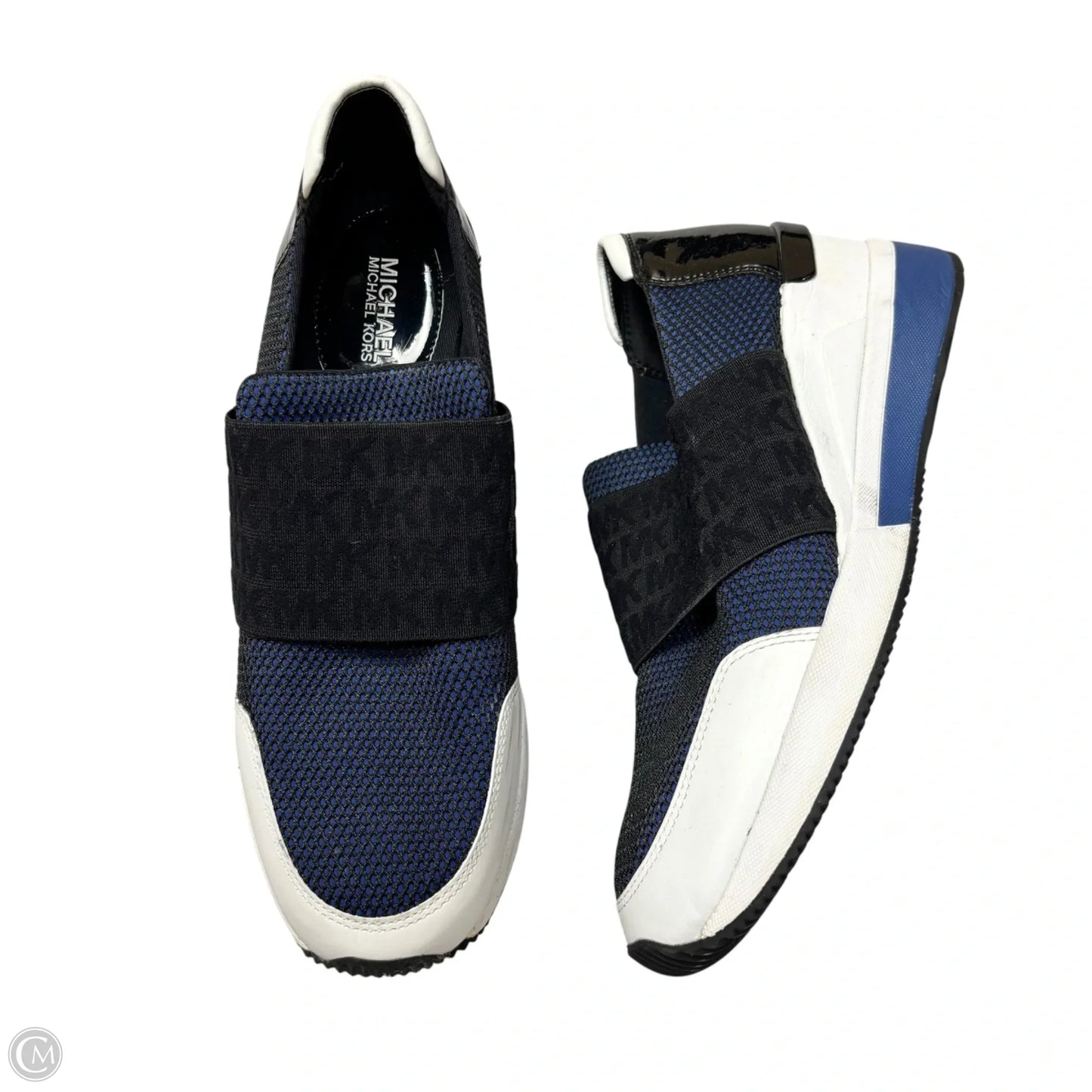 Shoes Athletic By Michael By Michael Kors In Black & Blue, Size: 9