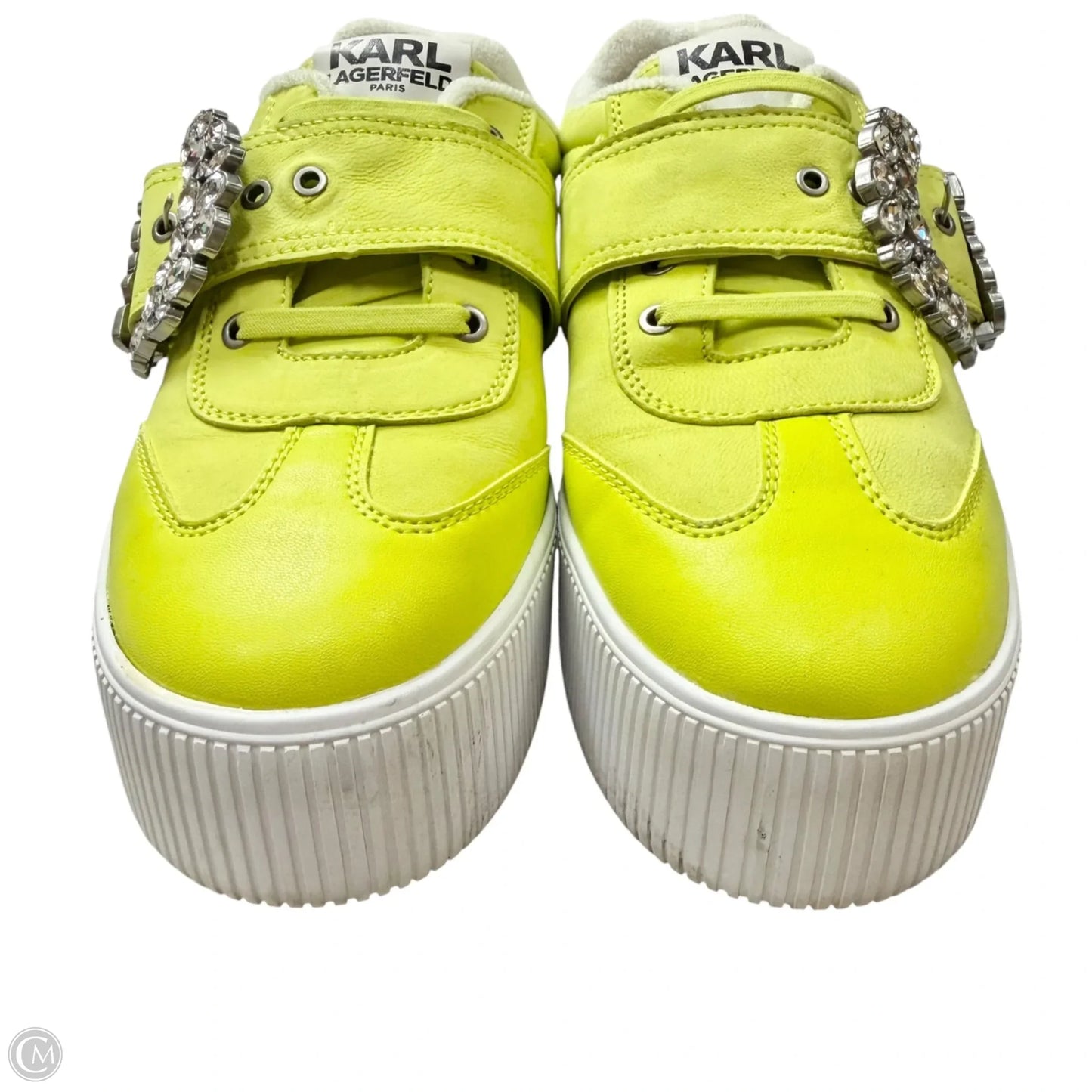 Shoes Designer By Karl Lagerfeld In Green, Size: 9