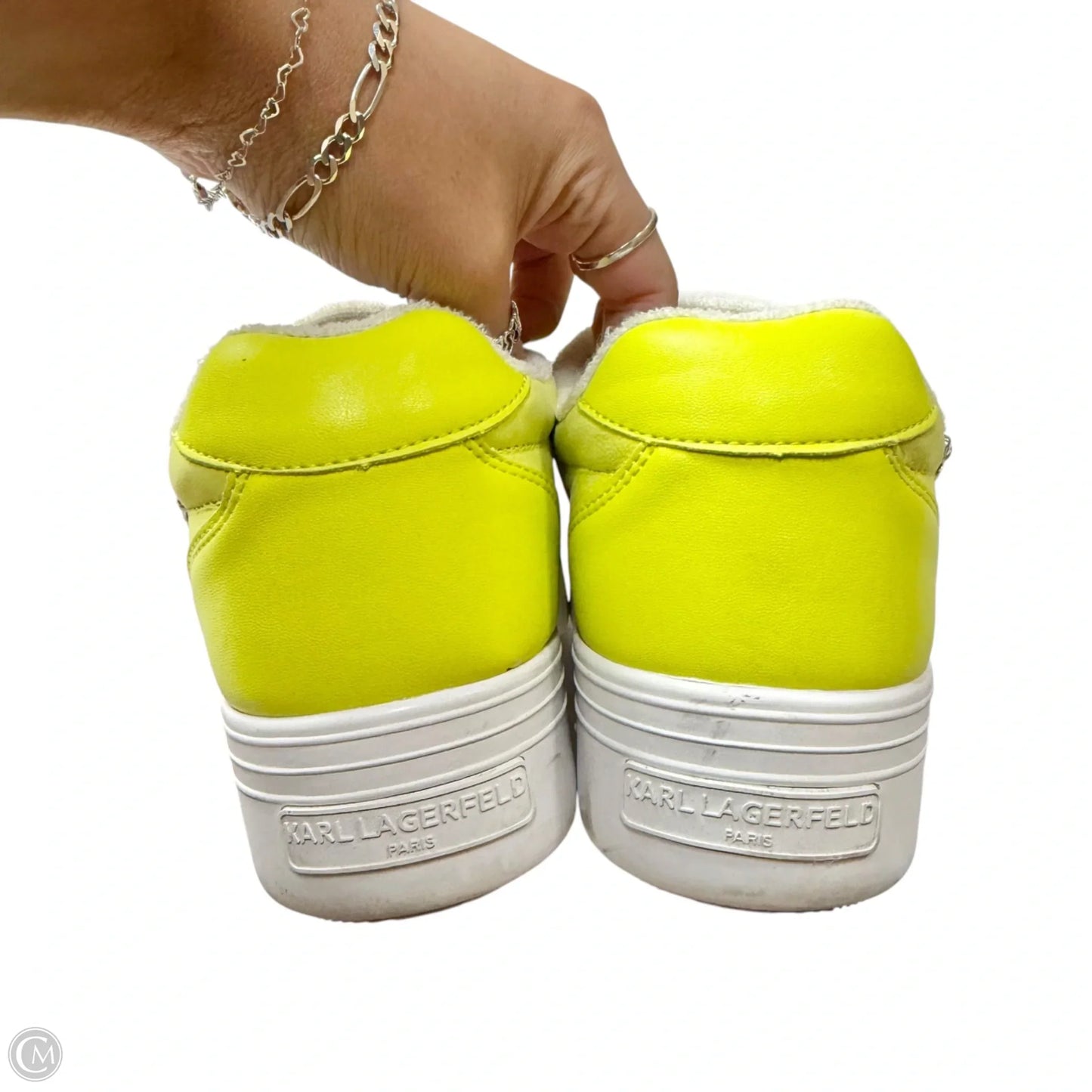 Shoes Designer By Karl Lagerfeld In Green, Size: 9