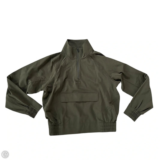 Athletic Top Long Sleeve Collar By Athleta In Green, Size: Xs
