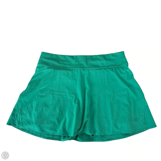 Athletic Skort By Lululemon In Green, Size: M