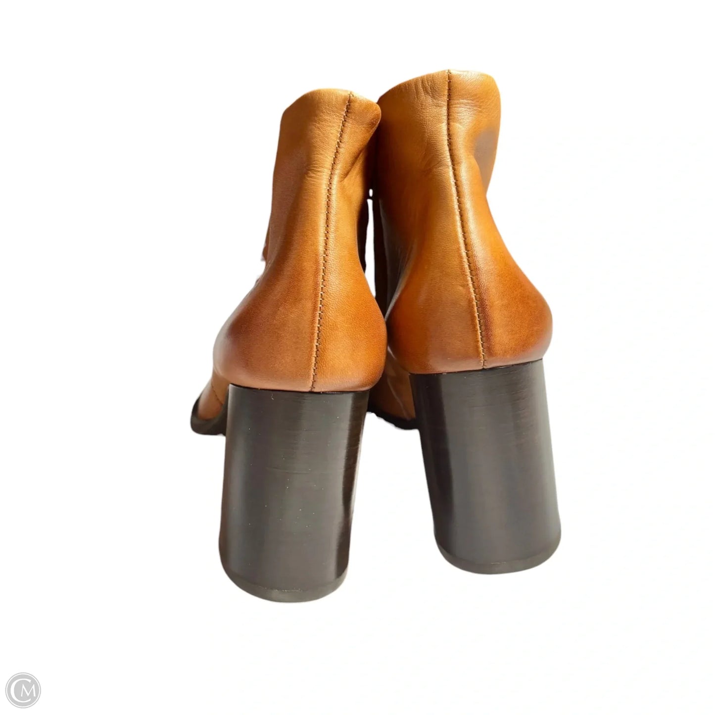 Boots Ankle Heels By Paul Green In Brown, Size: 7.5