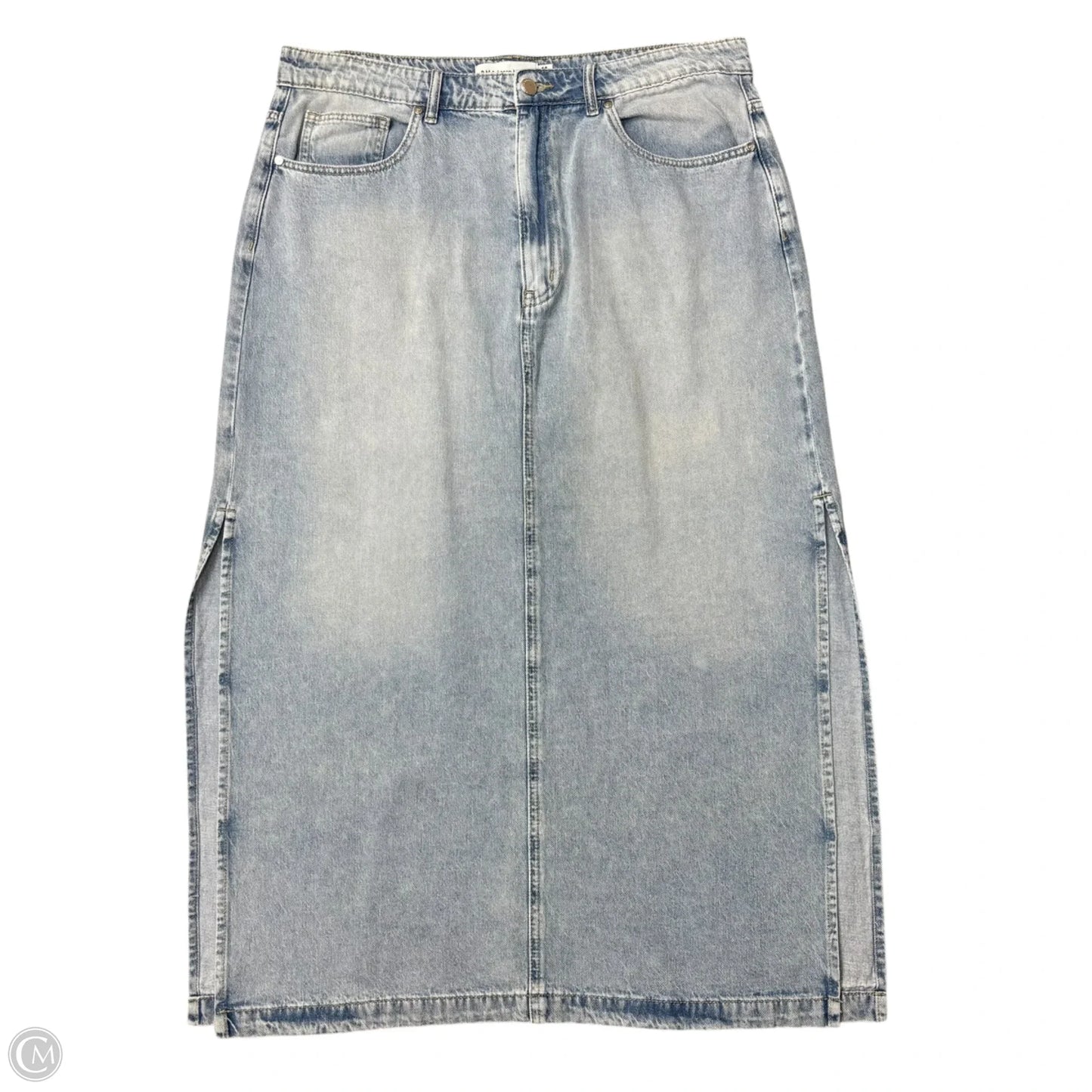 Skirt Designer By Rebecca Minkoff In Blue Denim, Size: 14